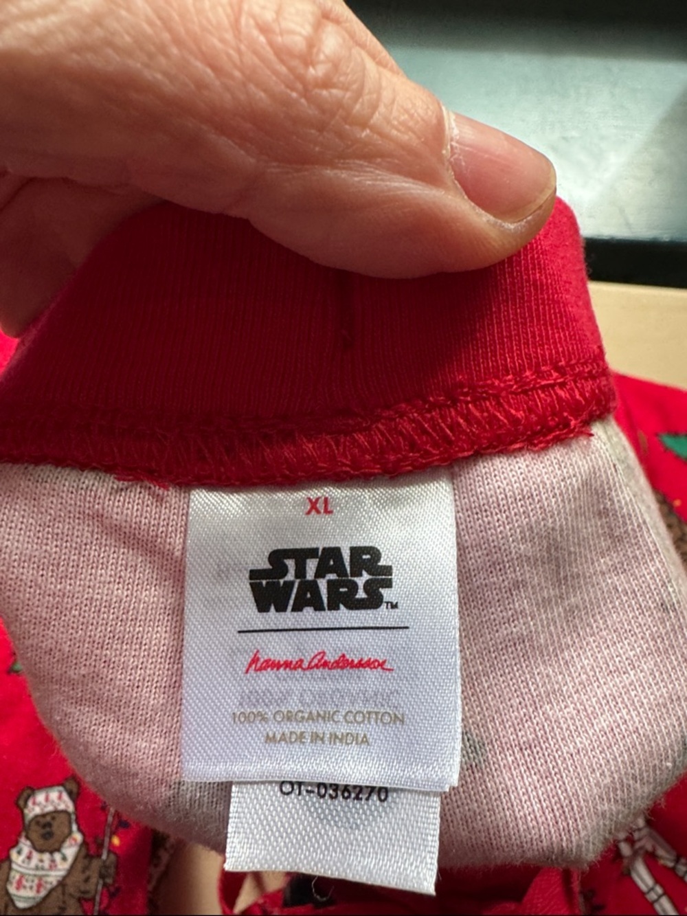 Hanna Andersson Red Star Wars Holiday Character Pajama Set - Picture 3 of 5